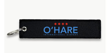 O HARE AIRPORT KEY CHAIN